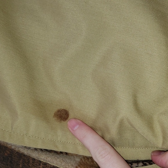 Vintage Tan and Brown Plaid Wool Zipper Closure Cape - Picture 7 of 9